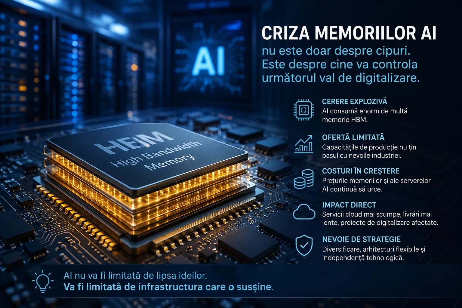 Criza memoriilor AI nu este doar despre cipuri. Este despre cine va controla următorul val de digitalizare.